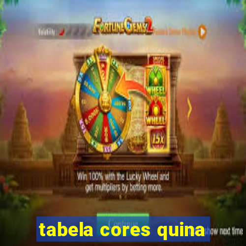 tabela cores quina